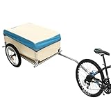 Fahrradanhänger Fahrradanhänger mit 50 kg Nutzlast Transportanhänger Aluminium Mehrzweck-Frachtfahrradanhänger für Lebensmittel Campingausrüstung