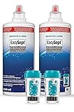 Bausch + Lomb EasySept Peroxidlösung Kontaktlinsenreiniger für weiche Kontaktlinsen, konservierungstofffrei, mit Behälter, 2 x 360 ml