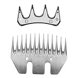 Professionelle Schafscherenklingen, 13 Zähne, Gerade Scherklinge, Ersatzklingen für Schafschermaschinen, für Schafe, Alpakas, Ziegen, Hitzebeständig, Präzises Schneiden