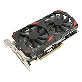 VBESTLIFE RX 580-Grafikkarte, 8 GB GDDR5 256-Bit-Gaming-Grafikkarte, PCI Express 3.0x16, 3 DisplayPort HDMI DVI, Dual Air Cooling PC-Grafikkarten, Unterstützung für 4K-Displays