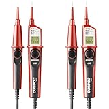 BENNING DUSPOL digital Digitaler True RMS Spannungsprüfer (Prüfart 2-polig, Spannungsmessbereich 1 V - 1000 V AC/ 1200 V DC, Durchgangsprüfung) 50263 (Packung mit 2)