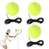 3 Stück Twistball Ersatzball,Ball Mit Schnur,Tennisball Mit Schnur,Tennisball An Schnur, Elastischer Twistball Ersatzball,Für Tennistrainer, Tennisbälle Mit Schnur Für Erwachsene, Anfänger, Training