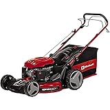 Einhell Benzin-Rasenmäher GC-PM 56/2 S HW (für 2.200 m², 173 cm³, 2.8 kW, 6x Schnitthöhenverstellung, OHV-Motor mit GT-Markengetriebe, Vortex Technology Deck mit 5-in-1-Funktion) Rot/Schwarz