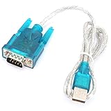ERYUE USB-zu-RS232-Seriell-Port-Adapter, Hochgeschwindigkeits-Kommunikationskabel für Win95/98/ME/XP/Vista/Win7 32 Bit 64 Bit, 2 Stück HL-340 Serieller Port für Mini-Telefon/Digitalkamera