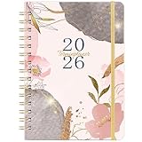 Terminplaner 2026 - Kalender 2026 von Januar 2026 bis Dezember 2026, Wochenplaner 2026 A5 mit Innentasche, Elastischer Verschluss, Terminkalender 2026 Buchkalender, Limonade Rose