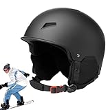 itrimaka Snowboard-Sicherheitsmütze, stoßdämpfend, verstellbar, Mehrzweck-Sicherheitshut, tragbarer Schutzhut mit Brillenclip für Männer und Frauen, kaltes Wetter