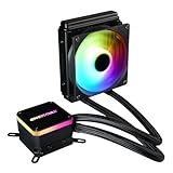 Enermax LIQMAX III ARGB 120mm AIO CPU Wasserkühlung Dual Chamber für Intel LGA1700/AMD AM5 Support 250W+ TDP (1x ARGB Dual Convex 120 PWM Lüfter); ELC-LMT120-ARGB schwarz
