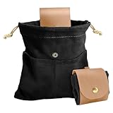 Generisch Futterbeutel, Futterbeutel - Faltgürteltasche mit Kordelzug - Pilzbeutel, Erntebeutel zum Sammeln von Pilzen, Steinen, Muscheln