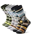 Ruixue Merino Wandersocken Herren & Damen, Outdoor Socken Trekkingsocken, Merinowolle Sportsocken Laufsocken Sneakersocken für Herren, Damen & Kinder[3 Paar]