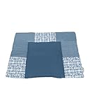 ULLENBOOM ® Wickelauflage 85x75 cm, Blau (Made in EU) - Wickelunterlage Waschbar und für Unterwegs geeignet, Bezug: 100% OEKO TEX Baumwolle, Wickeltischauflage 75x85