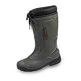Spirale John Herren Gummistiefel Warm Gefüttert Winterstiefel Schneestiefel Warmfutter Arbeitstiefel Regenstiefel Wasserdicht, oliv, EU 45