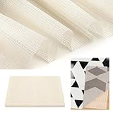 Farerkass Antirutschmatte für Teppich, 70 x 200 cm Anti Rutsch Teppichunterlage, Antirutschmatte Teppiche Zuschneidbar, Teppich Antirutschunterlage für Teppich Schublade Auto Kofferraum(Weiß)
