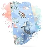 SilverRack Badewannenmatte Kinder rutschfest [100x40cm] - Antirutschmatte Badewanne BPA frei - Badematte Kinder - für Baby & Kinder - Antirutsch Matte - Bath Mat - Wal Unterwasserwelt Blau