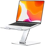 CIRYCASE Laptop Ständer Höhenverstellbar, Schnell Kühlender Laptop Stand, Ergonomischer Tragbarer Aluminium Notebook Ständer, Kompatibel mit MacBook Air Pro, Dell, HP 10-16' Laptops, Druckerständer