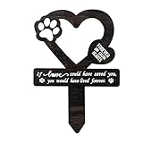 Pet Memorial Grave Marker, personalisierbar, Haustier-Gedenkstein, handgefertigt, eleganter Grabmarker für Haustiere, Dose für Haustiere