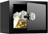 Kleiner Safe Tresor mit Zahlencode, 24x18x18 cm Möbeltresor, Wand safe Geldschrank, Wandtresor für Schmuck und Wichtiger Dokumente für Zuhause, Büro, Hotel