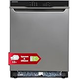 Telefunken Unterbau-Geschirrspüler | Spülmaschine 60 cm | 12 Maßgedecke | 9 Programme | AquaStop - Schutz vor Wasserschäden | Auto-Door | leise 44 dB | inkl. Besteckkorb | G-EU-6014-C-I