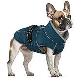 Hundemantel Mittelgroße Hunde, Hundemantel Wasserdicht Hundepullover Winterjacken & Wintermäntel für Hunde Warm Fleecemantel(Dunkelgrün, M)