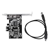 ASHATA PCI Express Karte,IEEE 1394b PCIe Firewire Karte PCI-E PCI Express FireWire Controller Karte mit Firewire Kabel,800 Mbps Controller Karte mit IEEE 1394-1995 und IEEE 1394a-2000