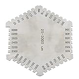 Diaphragma-Messgerät für feuchte Membran, Edelstahl, Kamm-Instrument, Nassfilm, Sechseck, Edelstahl, hohe Präzision