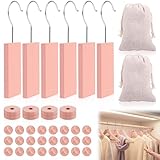 HuhWafee 38 Stück Zedernholz Mottenschutz für Kleiderschrank,2 Stück Wood Chip Sachet,Zedernholz Duft Set,100% Natürliches Mottenschutz Set für Kleiderschrank & Schubladen