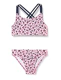 Playshoes Mädchen Uv-schutz Bikini Badeanzug Schwimmanzug Badebekleidung, Pink Leo, 110-116 EU