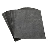 OHPHCALL 100 Blatt Graphit-kohlepapier Spurenpapier Zeichenpapier Umschläge Pauspapier Zum Zeichnen Kohlepapier Zum Durchzeichnen Einseitiges Transferpapier Black Basispapier Kopieren