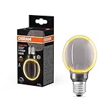 OSRAM Vintage 1906 Globe 80 Filament O Lampe, 4 W, 110 lm, 1800 K, 818 angenehmes Warmweiß, Smoke, IP 20, bleifreies Glas, 80 mm, E27 Fassung