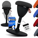 SteinLife Cone Bürohocker Ergonomisch [TESTSIEGER] Sitzhocker Höhenverstellbar [48-68cm] Ergonomischer Hocker für Büro [Schwingeffekt] Wackelhocker Stehhocker | Arbeitshocker rutschfest