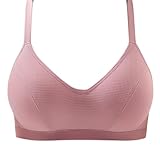 OBASDFD Bügellose Push-Up-Sport-BHS for Damen, Atmungsaktive Nahtlose Racerback-BHS Mit Hohem Halt Und Komfort(A02-pink,Large)