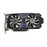 Gaming-Grafikkarte, Doppelter Lüfter, 4 GB 128 Bit GDDR5-Karte für 7 8 10 für GTX1050Ti, Verstärktes PCB-Material, 1392 MHz Kernfrequenz, 7000 MHz Grafikfrequenz