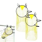 2 Stück Fußballtor Zielnetz 45 x 60CM, Fussball Ziel mit Rahmen, Tasche Zielnetz, Fußballtore Trainingszubehör, Fussballnetz Zubehör, Fussball Tor Net für Training Schießgenauigkeit Verbesserung