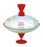 Lena 52248 Der Kleine Prinz Brummkreisel Ø19 cm, Metall Kreisel, Schwungkreisel aus Blech, klassischer Pumpkreisel, Blechkreisel mit Spitze, Spielzeugkreisel für Kinder ab 18 Monate, Mittel