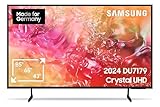 Samsung Crystal UHD 4K DU7179 Fernseher 43 Zoll, Samsung TV mit PurColor, 4K Upscaling, Crystal Prozessor 4K, Smart TV, GU43DU7179UXZG, Deutsches Modell [2024]