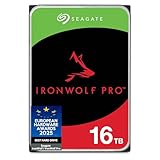 Seagate IronWolf Pro 16TB, NAS interne Festplatte HDD, 3.5 Zoll, 7200 U/Min, CMR, 256 MB Cache, SATA 6 GB/S, inkl. Data Rescue Service (ST16000NTZ01)