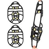 Overhoe Anti-Slip- : Gummispikes für Wanderungen, Traktionsstollen, sichere Schuhe. Flexible Befestigung für den Winter, robuste Tropfen, mit Spikes für Tod