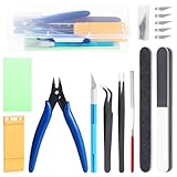 Habwea 10 STÜCKE Modellbau Werkzeug Set,Gundam Modeler Modellbauwerkzeuge Hobby Werkzeug Sets Modellbausatz für Modellbau und Fixierung