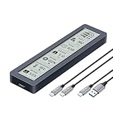 KAHDGSS HDD-Gehäuse aus Aluminiumlegierung, Echtzeitdaten, kein Treiber erforderlich, USB-C-Kompatibilität, 10 Gbit/s, schnelle Übertragungsgeschwindigkeit, schnelle Datenübertragung