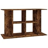 vidaXL Aquariumständer, Aquarium Unterschrank mit viel Stauraum, Aquarium Tisch mit Stabiler Oberplatte, Aquariumschrank Aquarium Halter, Räuchereiche Holzwerkstoff