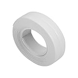 PVC Dichtungs Streifen Wanddichtband, Selbstklebendes Waschbecken Randleiste für Badezimmer, Toilette, Küche, Waschbecken, Ecke(22mm*3.2M-Weiß)