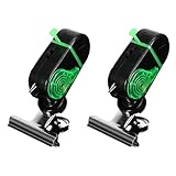 8,5 x 4,8 cm Angelbissanzeiger, elektronisches Bissanzeiger-Set, tragbare empfindliche Alarmglocken mit Ton und Licht, Fischfang-Clip-o-n-Detektor für See-