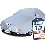 Upgrade4cars Autoabdeckung Outdoor Vollgarage | Auto Abdeckplane Komplett für alle Jahreszeiten | Autoplane Universal | Pkw Größe: L 483 * 178 * 121 cm