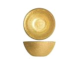 H&h set 6 ciotole regent oro glitter cm15