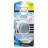 Febreze Auto Lufterfrischer 3 x 2ml, Auto Duft Clip Starterset Lenor Aprilfrisch, Bekämpft Gerüche