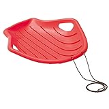 Prosperplast Schnell Snow Glider Schlitten Shell Big M Rutscher Schneerutscher für Kinder (Rot)