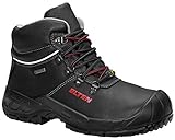 ELTEN Sicherheitsschuhe RENZO GTX XW Mid ESD S3 CI, Herren, Leder, Stahlkappe, leicht, robust, Schwarz, Größe: 46
