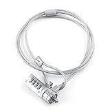 Tbest Laptop Schloss, Kensington Laptop Lock,Kensington,Laptop-Schloss Laptop L Laptop-Kombinations-Sicherheitsschloss Kabelkette Diebstahlschutz 4-Stelliges Passwort Für Notebook-Pc