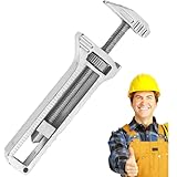 Kompaktes Titan-Multitool, verstellbarer Titan-Schraubenschlüssel mit Flaschenöffner und Nagelabzieher, tragbares multifunktionales Taschenwerkzeug für Reparaturen, Camping, Wandern und den täglichen