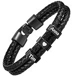 Vatertagsgeschenk, Armband Herren mit Gravur, Lederarmband Papa , Armband mit Name, Personalisiertes Armband für Herren, Geschenkidee Papa, Geschenk für Vater Geburtstag Hochzeitstag, Partnerarmband