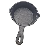 Btgghytr Bratpfanne aus Gusseisen, 8,5 cm, Antihaft-Kochgeschirr, gebratener Steak-Topf, Kochtöpfe, Küchengeschirr, Küchenzubehör, Kochzubehör